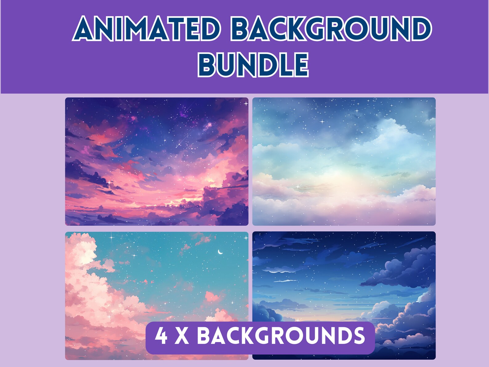 Tuber Background Vtuber Background, Vtuber Animated Background, Twitch Stream Overlay ...