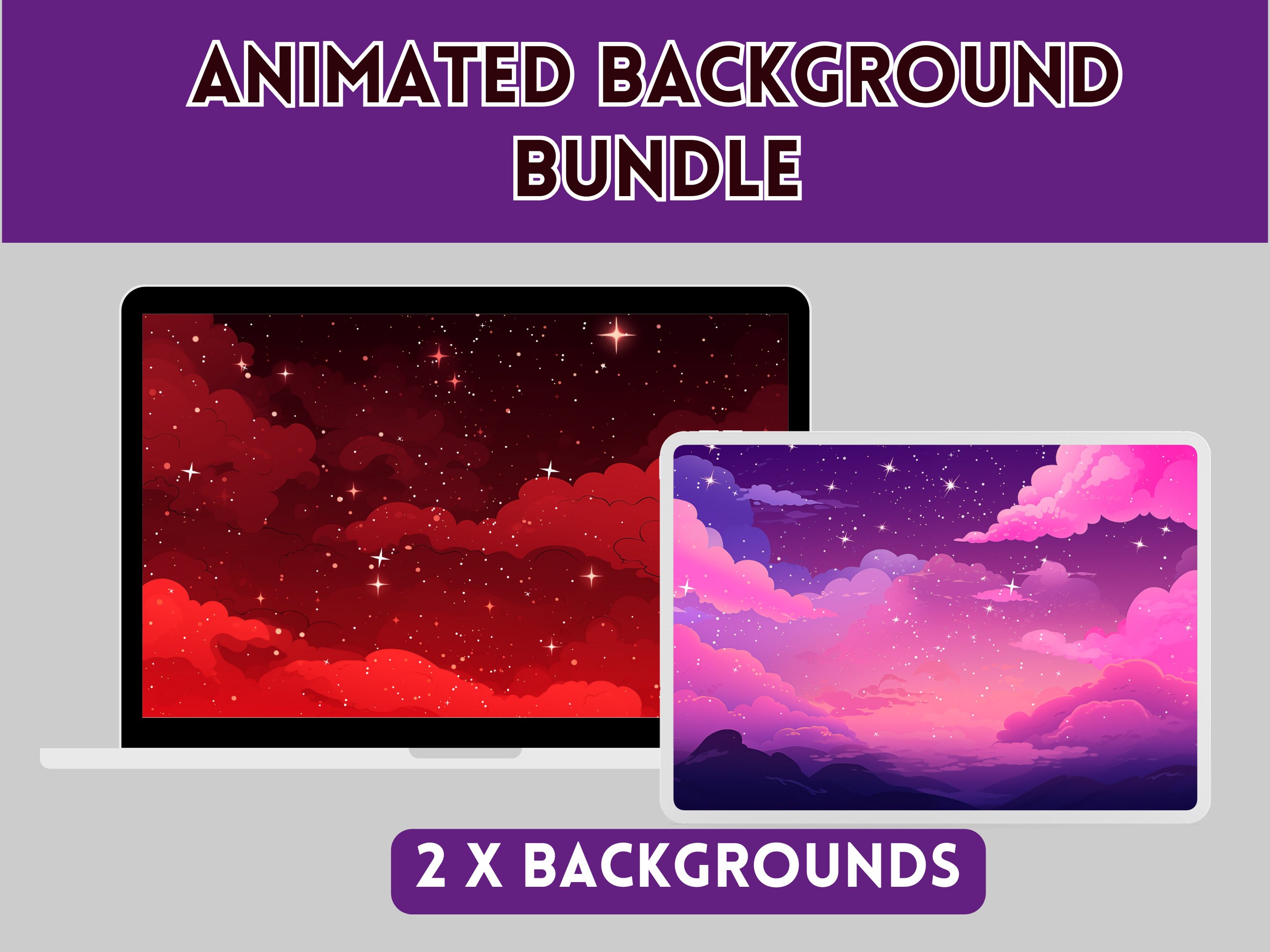 Tuber Background Vtuber Background, Vtuber Animated Background, Twitch Stream Overlay ...