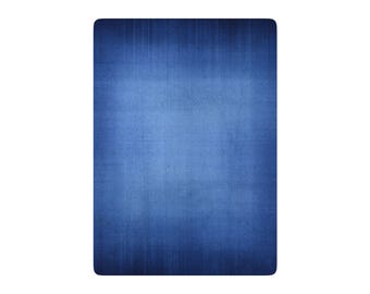 Baraja de cartas de póker con as de picas ornamentadas / Baraja de cartas con dorso azul