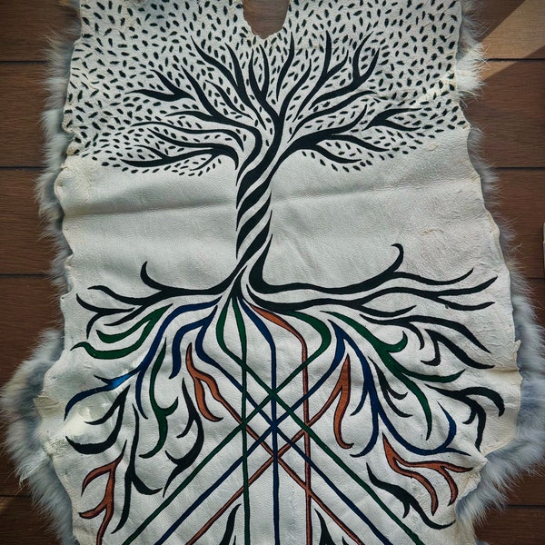 Altar Cloth | Rune Casting Ritual Cloth | Yggdrasil Web of Wyrd