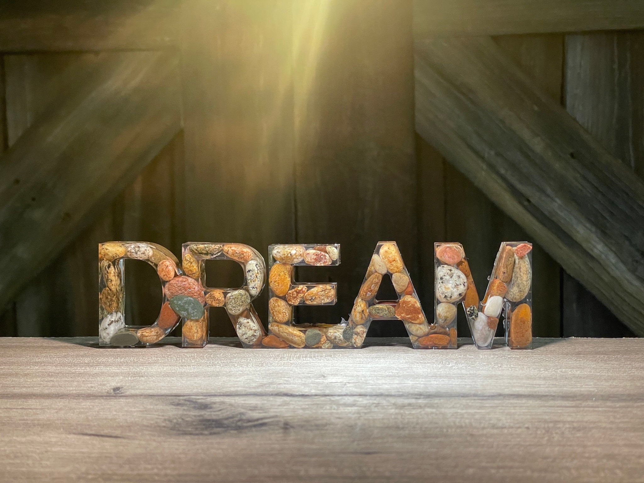 Yooper DREAM Resin Rock Art With Pebbles From the Michigan Beaches of ...