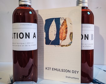 Kit cyanotype emulsion DIY - 2*250ml