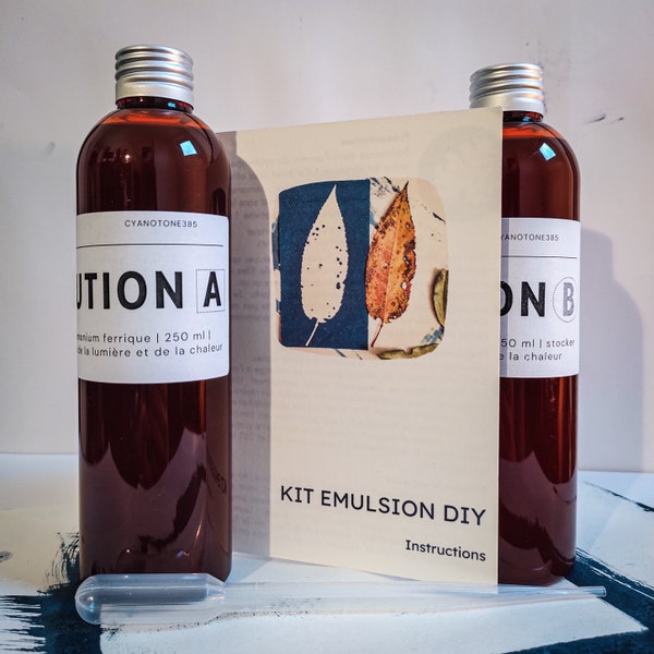 Kit cyanotype emulsion DIY - 2*250ml