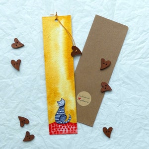 Tabby Cat Bookmark Cute Cat Gift For Cat Owner Gift Cat Lover Gift Hand Painted Bookmark Cat Mom Gift Cute Kitty Gift For Book Lover Gift