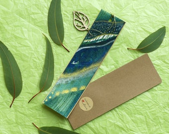 Abstract Green Forest Bookmark 2nd Set, gift for nature lovers, gift for book lovers, gift for reader, gift for teacher