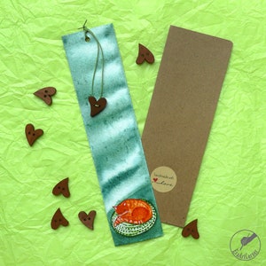 Ginger Cat Bookmark Cute Cat Gift For Cat Owner Gift Cat Lover Gift Hand Painted Bookmark Cat Mom Gift Cute Kitty Gift For Book Lover Gift