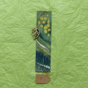 Abstract Green Forest Bookmark 2nd Set, gift for nature lovers, gift for book lovers, gift for reader, gift for teacher image 4