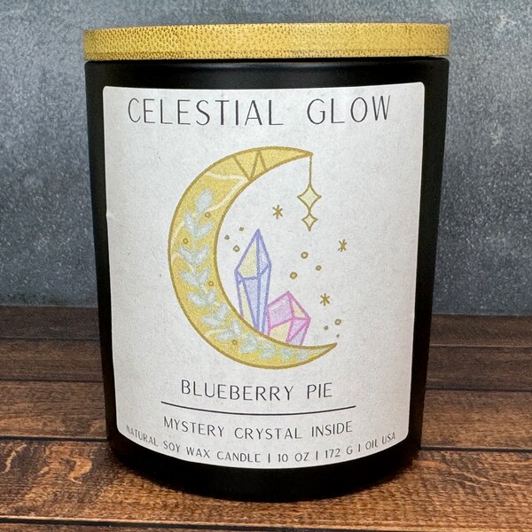 Blueberry Pie Candle | 10 oz | Mystery Crystal