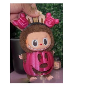 Labubu Pumpkin Outfit with Matching Headband – Cute Fall & Halloween Costume for Collectible Figures