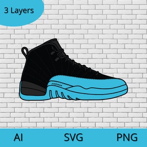 Sneaker 12 layered design, Basketball shoe layered SVG, For laser cutting and paper,3 layered shoe layers cnc, cricut, glowforge