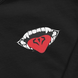 Anime Inspired Embroidered Hoodie - Manga Sweatshirt - JJK Anime Lover Gift - Unique Anime Gift with Embroidery - Subtle Weeb Merch