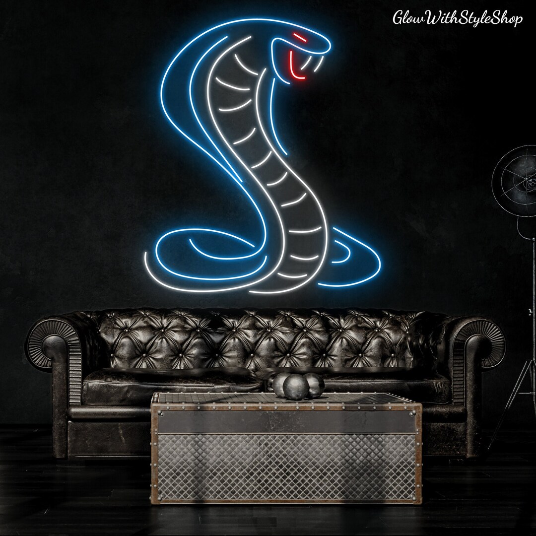 Snake Python Neon Sign Snake Led Sign Snake Wall Decor - Etsy