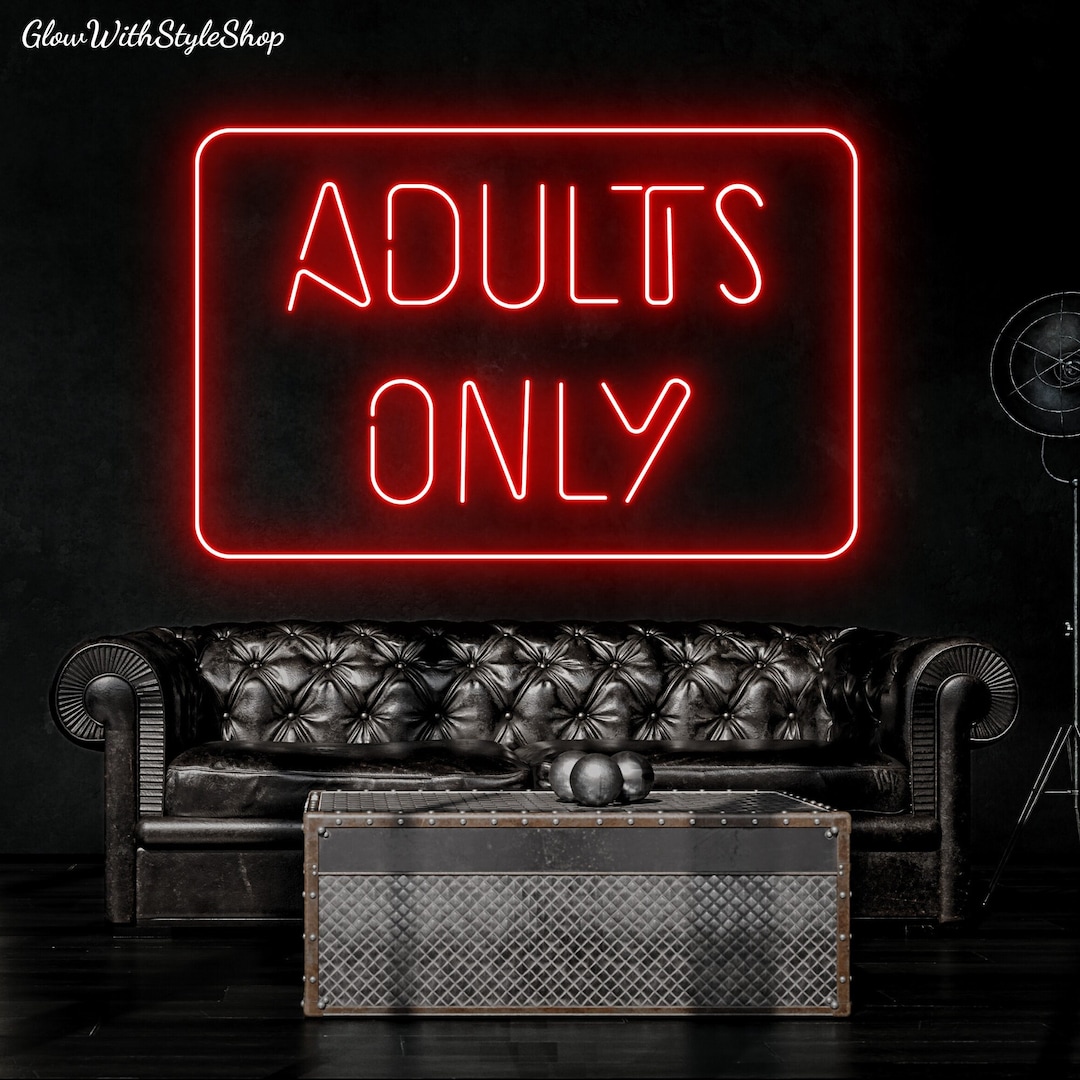 Adults Only Neon Sign Signage Led Note Board Store Decor - Etsy