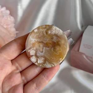 Flower Agate Bowl | Crystal Carving Smaller Home Decor Trinket Dish Healing Chakra Witchy Gift