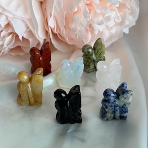 Crystal Mini Fairy Carving | Crystal Celestial Fantasy Carving Healing Chakra Witchy Gift
