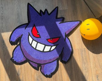 Anime Rug Tufted Rug Custom rug Handmade Rug Ghost Rug Tufting Rug Cool Rug FunnyRugs Cute Rug Rugs for bedroom aesthetic designer rug
