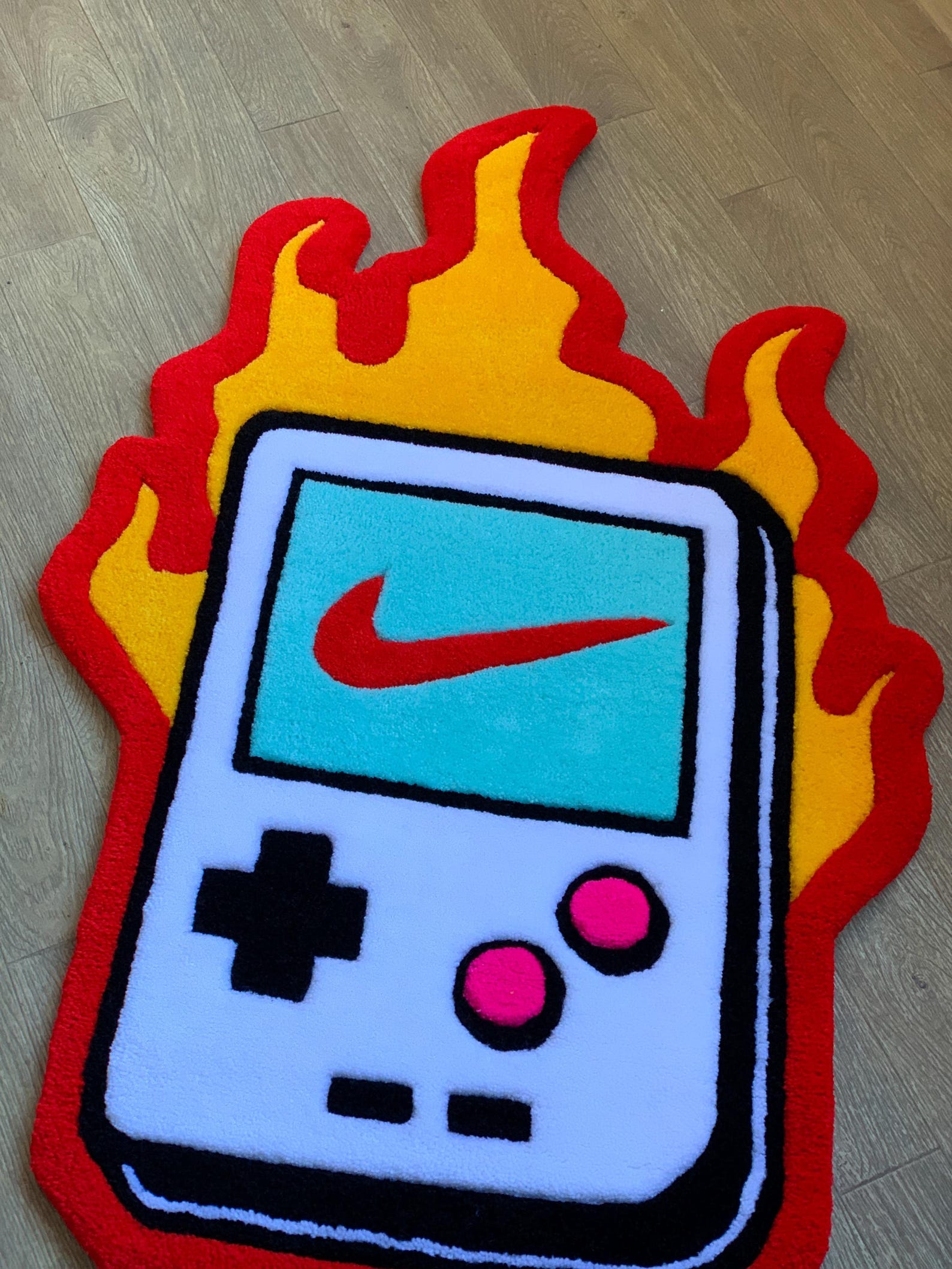 Fire Rugs Custom Custom Tufted Rugs.game Boy Rug.rugs for Bedroom Aesthetic.fire Rug ...