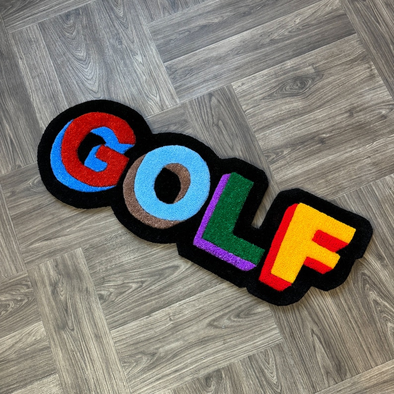 Custom Rug Tufted Golf .CD Rugs.rug Album.rugsfor Bedroom Aesthetic