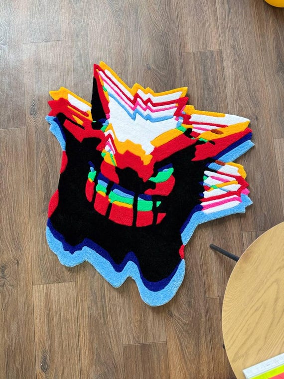 Custom Tufted Anime Rug Hypebeast rug Rugs for bedroom aesthetic Home decor halloween rugs Handmade Rug aesthetic home decor