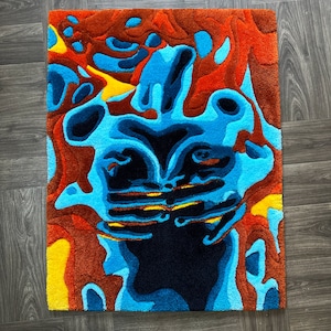 Body art rug | Lovely style rugs | Termal body art | Custom Rugs | tufted rug |