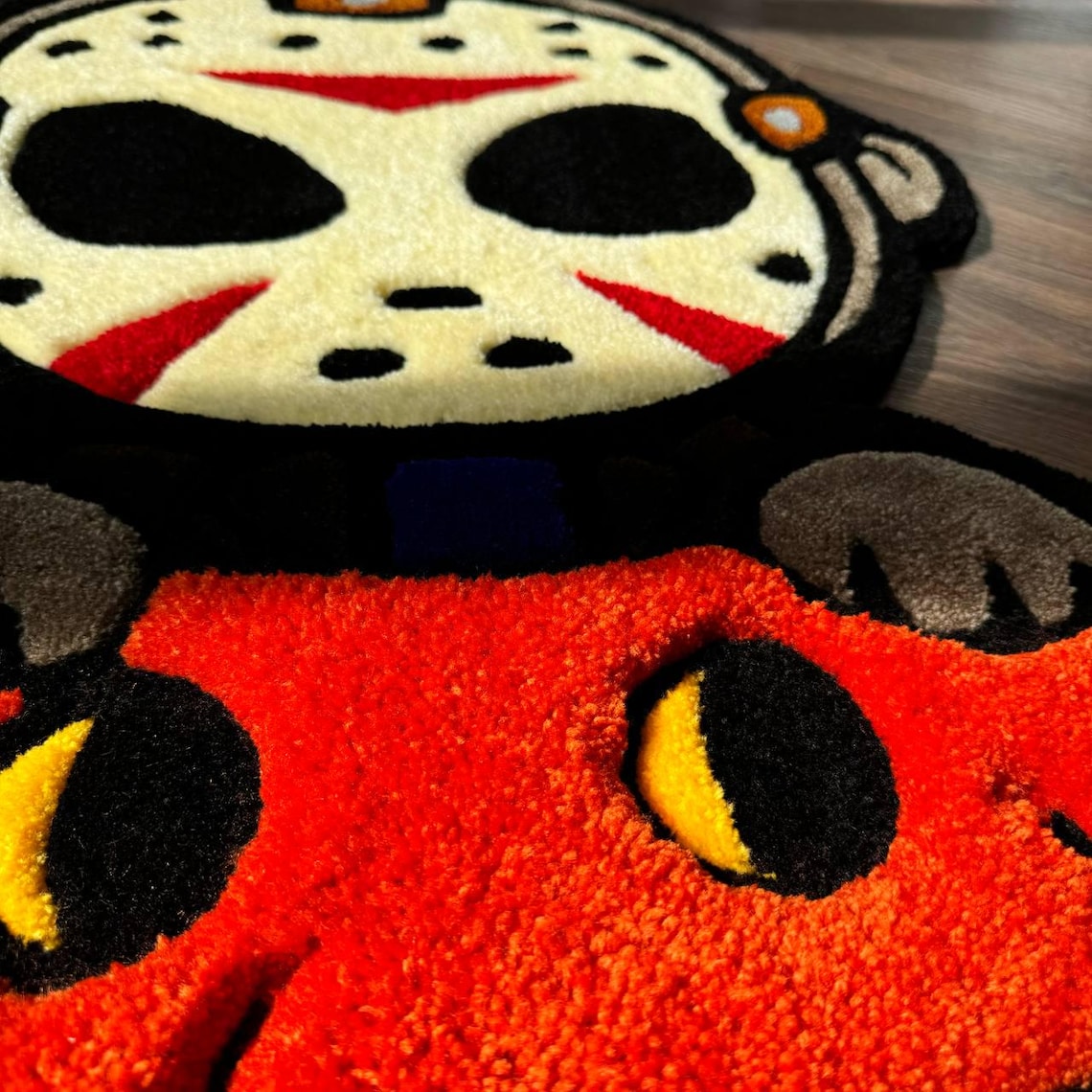 Horror Tuft Rug 3D Halloween Puffy Custom Rug Tufted Rug Fully Rugs Scream Rugs Custom ...