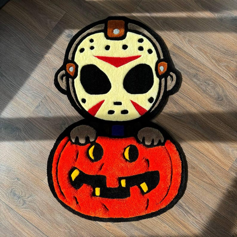 Horror Tuft Rug 3D Halloween Puffy Custom Rug Tufted Rug Fully Rugs Scream Rugs Custom ...