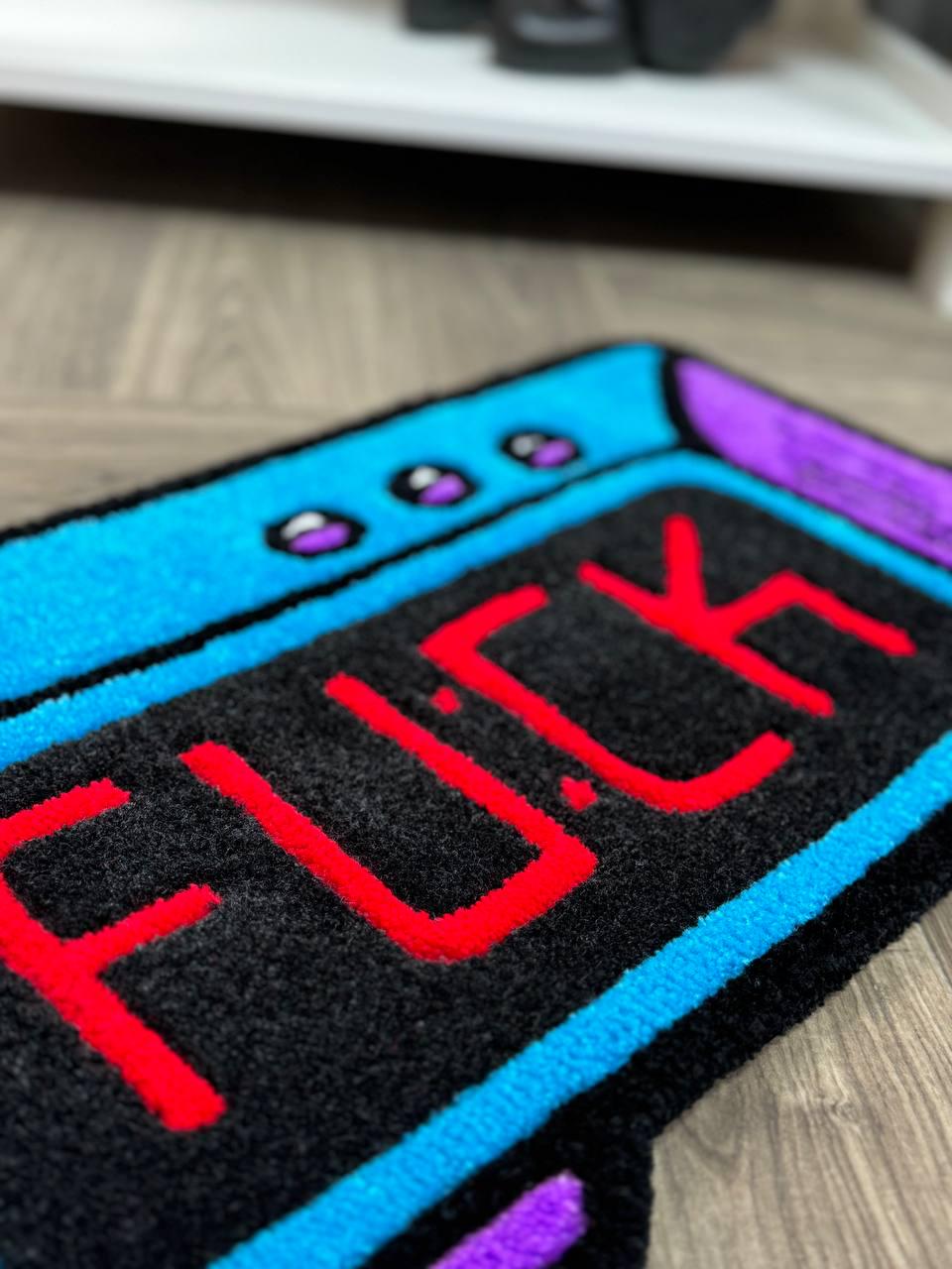 Funny Tufted Rug Alarm Clock – Handmade Swear Word Rug – Retro Funky ...