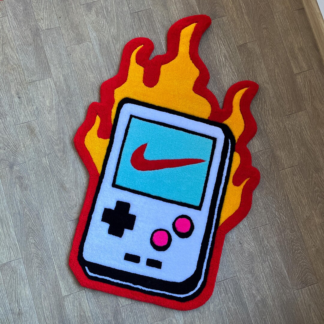 Custom Tufted Rugs.game Boy Rug.rugs for Bedroom Aesthetic.fire Rug ...