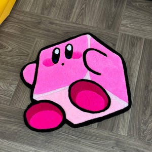 Custom rugs Anime Tufted rug.cartoon character rug.Rugs for bedroom aesthetic.hypebeast rug Hand tufted rug.kirby y2k tapis.Gamer rug.Kawaii