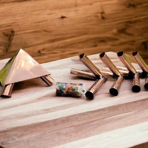 28-Millimeter Outer Diameter Giza Copper Meditation Pyramid Kit for Copper