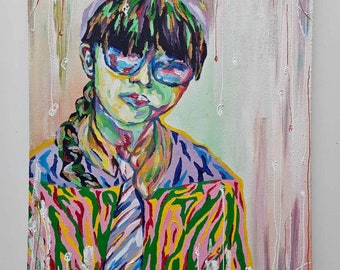 Original Oil Painting on Canvas Board 15.5x11 in/40x30cm