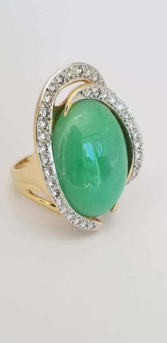 jadeite cocktail ring