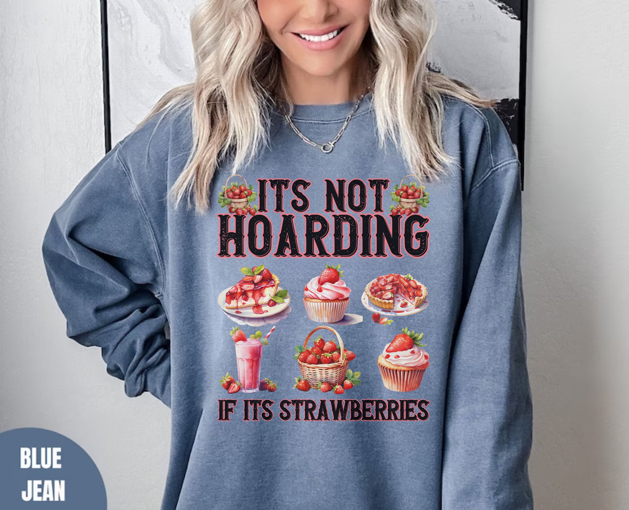 Strawberry Sweatshirt Strawberry Lover Gift Strawberry Sweater ...