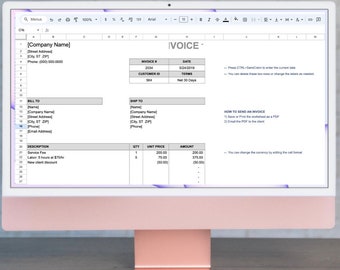 Billing Invoice Excel Spreadsheet