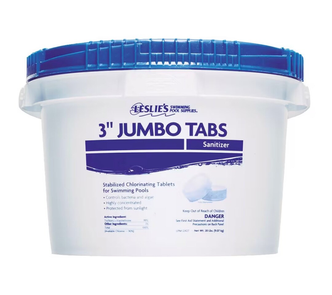 Leslies 20 Lb Jumbo Tabs Chlorine Bucket Etsy