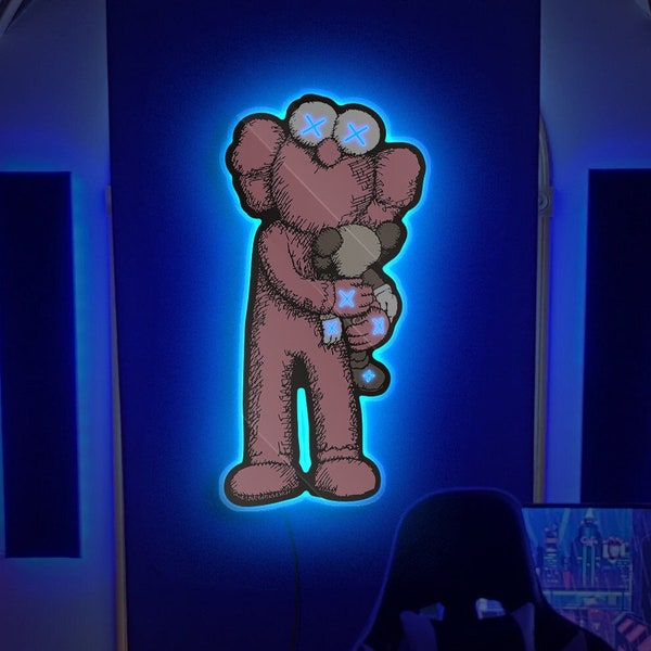 Pink Anime Led Sign Etsy