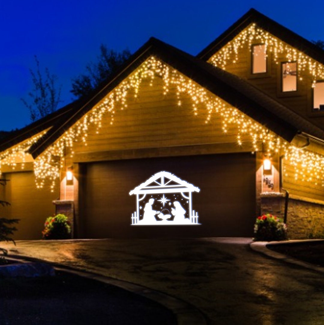Nativity Scene Projector Christmas Outdoor Lights Christmas Etsy