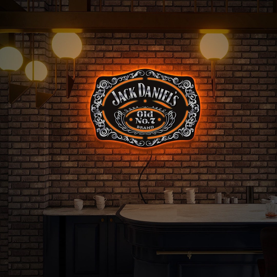 Jack Daniels Neon Sign Jack Daniels Led Sign Jack Daniels Etsy