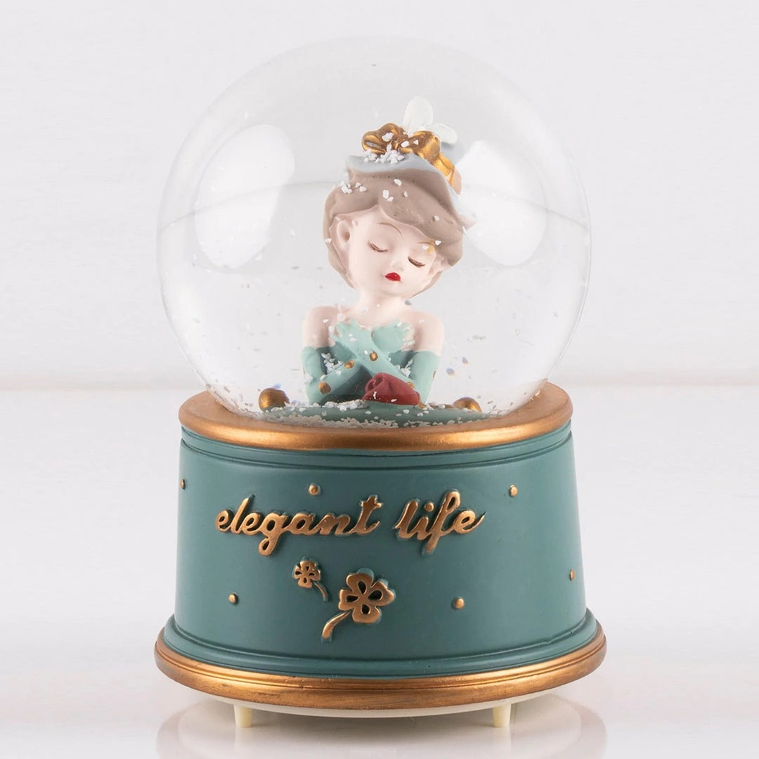 Decorative Princess Snow Globe Valentine's Day Gift Etsy