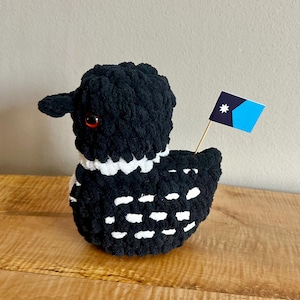 Crochet Loon Plush - Loon Amigurumi