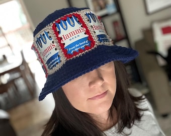 Crochet Beer Can Hat - Ready to ship