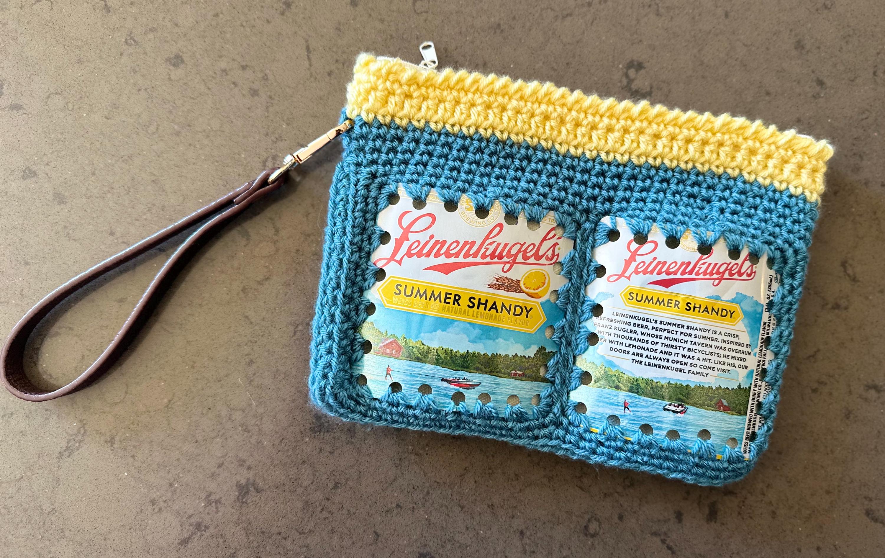 CUSTOM Beer Can Purse Wristlet