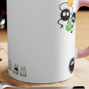 Anime Mug, Susuwatari, Japan Animation, kawaii Coffee Mug, Funny Coffee Mug, Weebs Gift, Tea Mug for Weebs, Manga Mug, soot sprites, cute