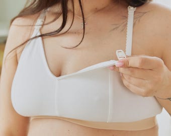 Top de maternidad de algodón: suave y transpirable, imprescindible para la lactancia.