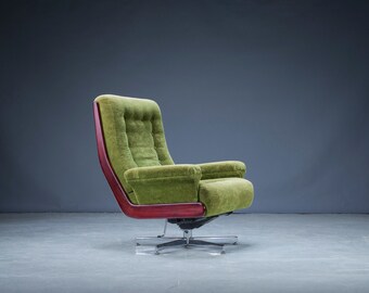 Drehbarer Mid-Century Lounge Sessel, 1960er Jahre