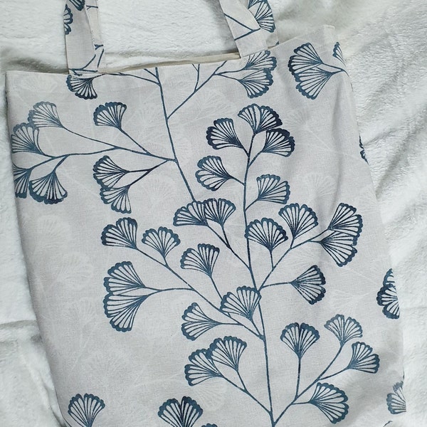 Einkaufsbeutel/Tasche blauer Ginkgo