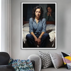 Woman Canvas Fashion Art, Girl Style Canvas, Lady Chic Print, Woman