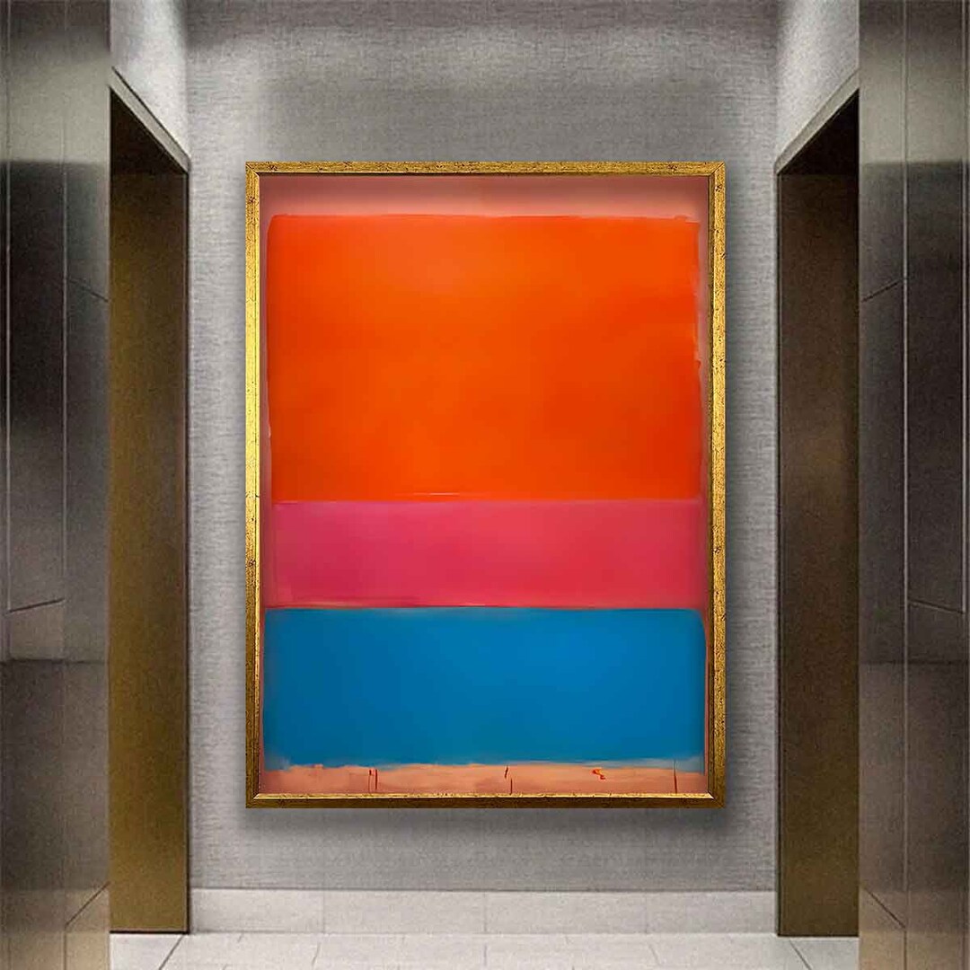 Mark Rothko Home Accent Art Print,mark Rothko Art,rothko Art Print,mark Rothko Wallpaint, Rothko