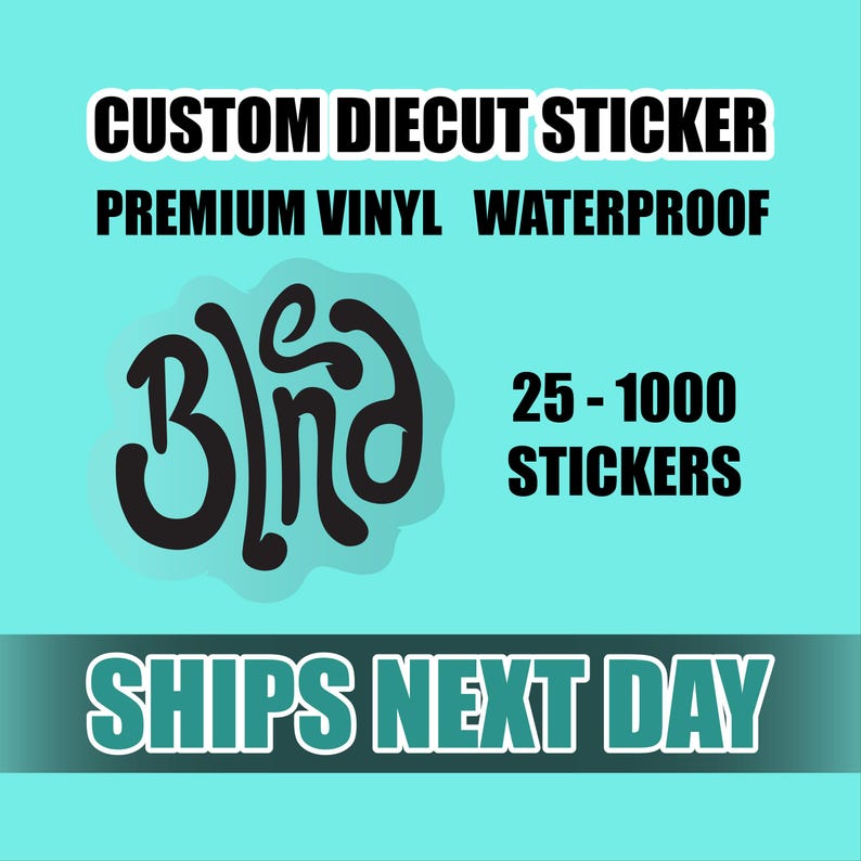 Custom Die Cut Stickers – Waterproof Vinyl Decals Sticker - Etsy
