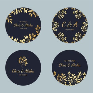 Wedding Custom Stickers, Wedding Stickers, Personalized Labels